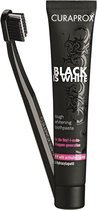 2x Curaprox Tandpasta Black is White 90 ml + tandenborstel