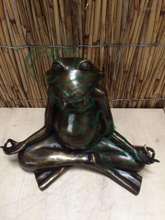 Fruitig nogmaals koper Bronzen Zen-kikker | Bronzen Beelden | Bronzen Dierenbeelden | 1 Jaar  Garantie | bol.com