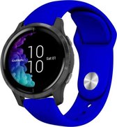 Siliconen Smartwatch bandje - Geschikt voor  Garmin Venu sport band - blauw - Horlogeband / Polsband / Armband