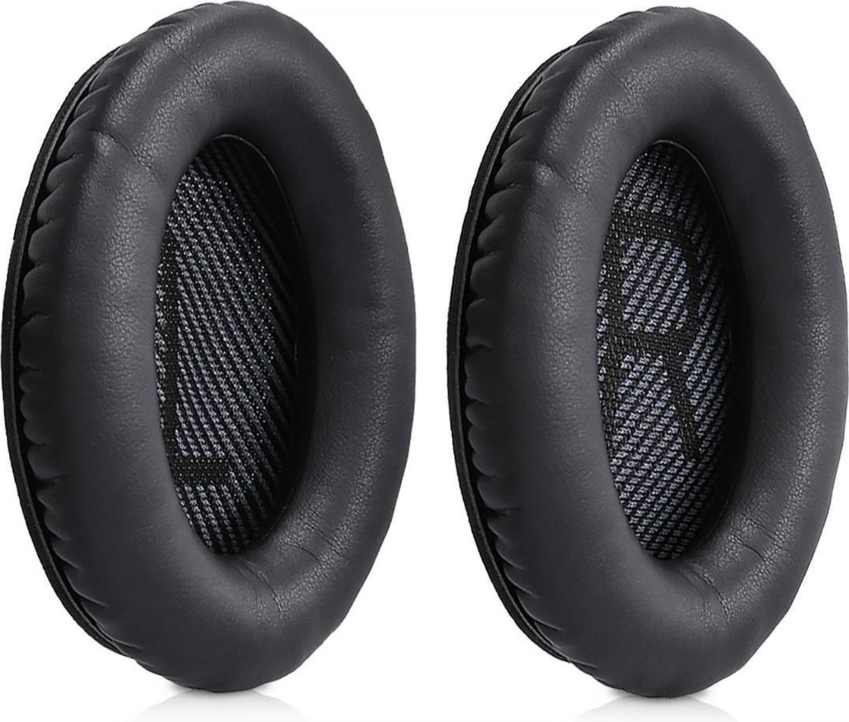 kwmobile 2x oorkussens geschikt voor Bose Quietcomfort 35 35II 25 15 / QC35 QC35II QC25 QC15 - Earpads voor koptelefoon in zwart