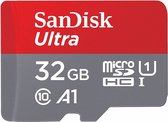 SanDisk Ultra Micro SDHC 32GB - UHS1 & A1 - met adapter