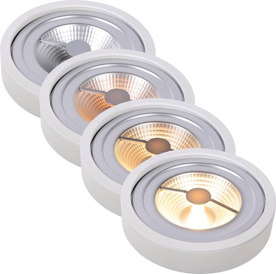 Ensemble de 5 lampes LED G53 à intensité variable AR111 10W 800LM 3000K