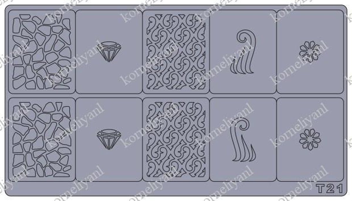 Goedkoopste Korneliya Airbrush - Aeropuffing Sjabloon T21