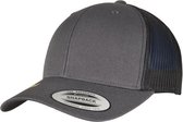 Flexfit - YP CLASSICS RECYCLED RETRO TRUCKER CAP 2-TONE charcoal/black one size Trucker pet - Grijs/Zwart