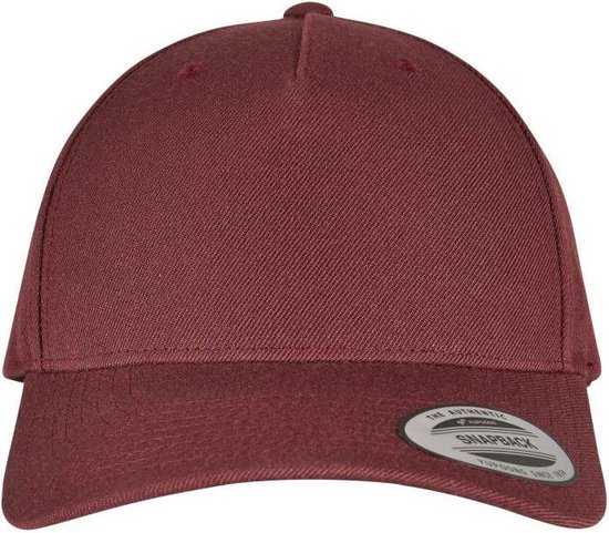 Flexfit - YP CLASSICS 5-PANEL PREMIUM CURVED VISOR SNAPBACK CAP maroon one size Snapback Pet - Bordeaux rood