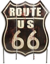 Route 66 Scherm - Kamerscherm - Tin - 179.5 cm hoog