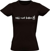 Mij niet bellen dames t-shirt | Chateau Meiland| Martien Meiland | wijnen | grappig | bedrukt | logo | zwart