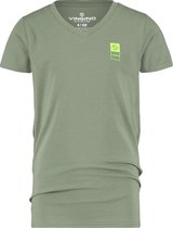 Vingino T-shirt B-basic Jongens Katoen/elastaan Legergroen Mt 140