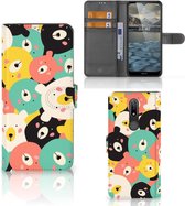 Wallet Bookcase Nokia 2.4 Telefoonhoesje Bears