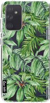 Casetastic Samsung Galaxy A72 (2021) 5G / Galaxy A72 (2021) 4G Hoesje - Softcover Hoesje met Design - Transparent Leaves Print