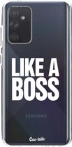 Casetastic Samsung Galaxy A72 (2021) 5G / Galaxy A72 (2021) 4G Hoesje - Softcover Hoesje met Design - Like a Boss Print