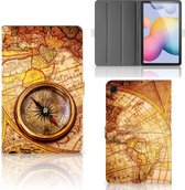 Tablet Hoesje Samsung Galaxy Tab S6 Lite | Tab S6 Lite 2022 Hoesje met Magneetsluiting Kompas