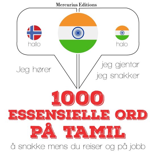 1000 essensielle ord på tamil - cover