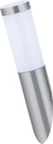 PHILIPS - LED Tuinverlichting - Wandlamp Buiten - CorePro Lustre 827 P45 FR - Laurea 1 - E27 Fitting - 5.5W - Warm Wit 2700K - Rond - RVS - BES LED