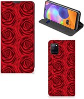 Mobiel Bookcase Geschikt voor Samsung Galaxy A31 Smart Cover Red Roses