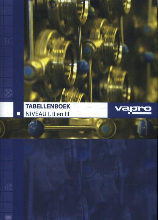 Tabellenboek niveau I, II en III - cover