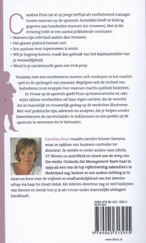 Vrouw op de apenrots