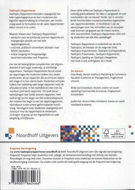 Taaltopics  -   Rapporteren