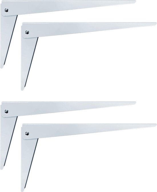 Zware industriële metalen plank beugel - Zwart ijzer - 30 cm - Max 165 kg
