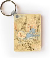 VIANAYA Sleutelhanger Paris Eiffeltoren van metaal - model Eiffeltoren Parijs, 6 cm hoogte