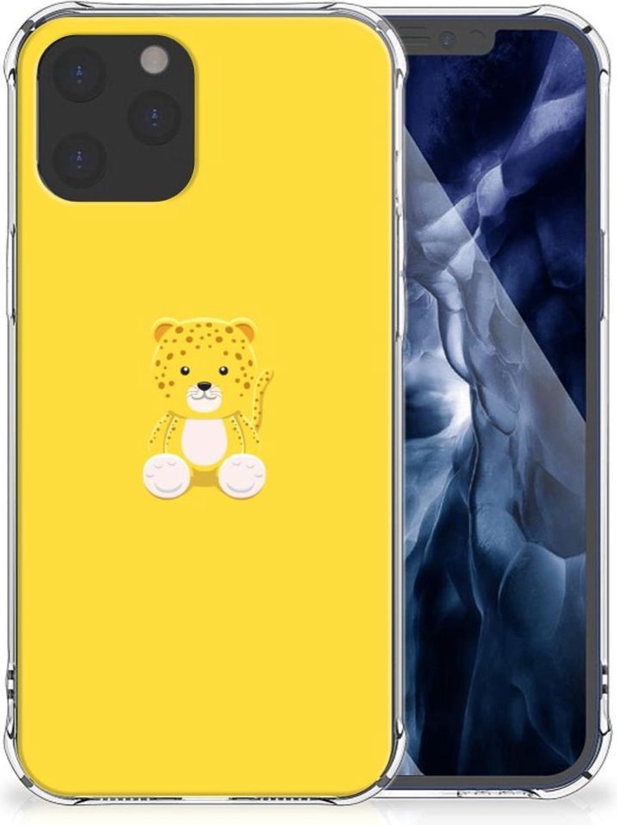 iPhone 12 Pro Max Stevig Bumper Hoesje Baby Leopard