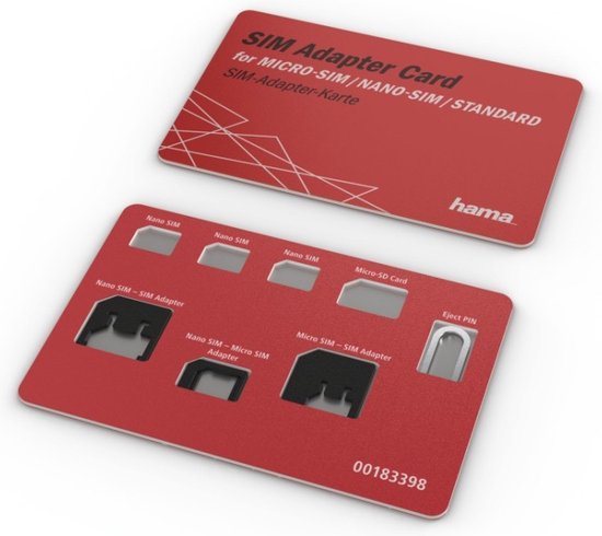 Hama SIM-kaart-adapter 5-delige Set - Hama