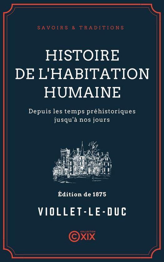 Savoirs & Traditions - Histoire de l'habitation humaine - cover