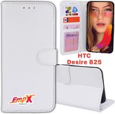 EmpX Telefoonhoesje - Book Case - Geschikt Voor HTC Desire 825 - Wit