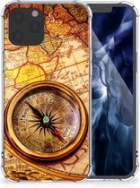 Telefoon Hoesje iPhone 12 Pro Max Hoesje met transparante rand Kompas