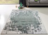 Flycarpets Ebrus Vintage Vloerkleed -  200x290cm - Groen/Grijs