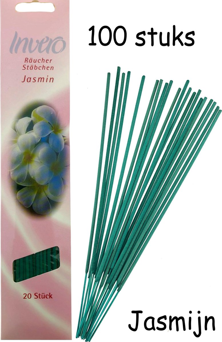 Jasmijn Jasmin Wierook 100 Stuks Incense sticks - 25cm