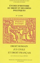 Études d’histoire du droit et des idées politiques - Droit romain, jus civile et droit français