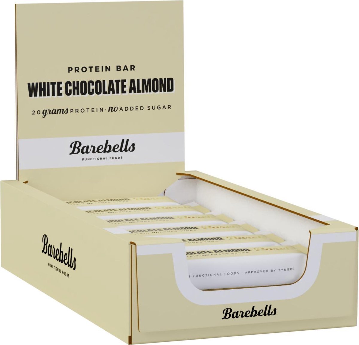 Goedkoopste Barebells - Protein Bars (White Chocolate/Almond - 12 x 55 gram) - Eiwitreep - Energiereep
