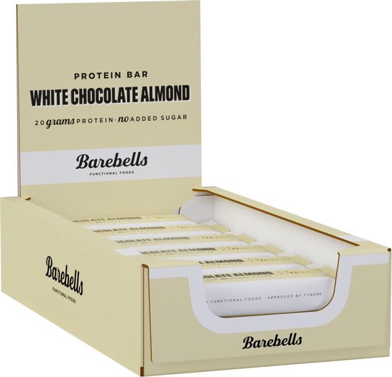 Barebells White Chocolate & Almond 12/55g