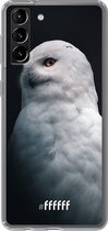 6F hoesje - geschikt voor Samsung Galaxy S21 Plus -  Transparant TPU Case - Witte Uil #ffffff