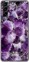 6F hoesje - geschikt voor Samsung Galaxy S21 -  Transparant TPU Case - Purple Geode #ffffff