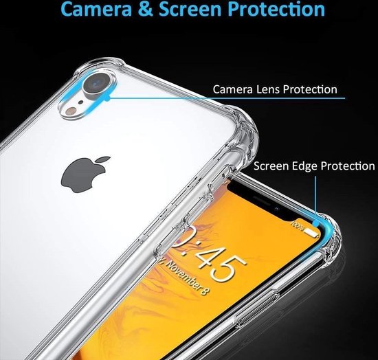 ShieldCase Shock case geschikt voor Apple iPhone Xr - transparant - ShieldCase®