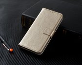 P.C.K. Hoesje/Boekhoesje/Bookcase/case luxe Goud geschikt voor Apple iPhone 12 MINI MET Glasfolie