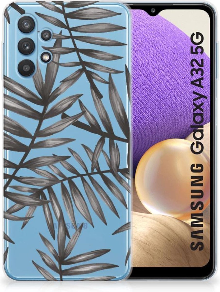 Samsung Galaxy A32 5G TPU Case Leaves Grey