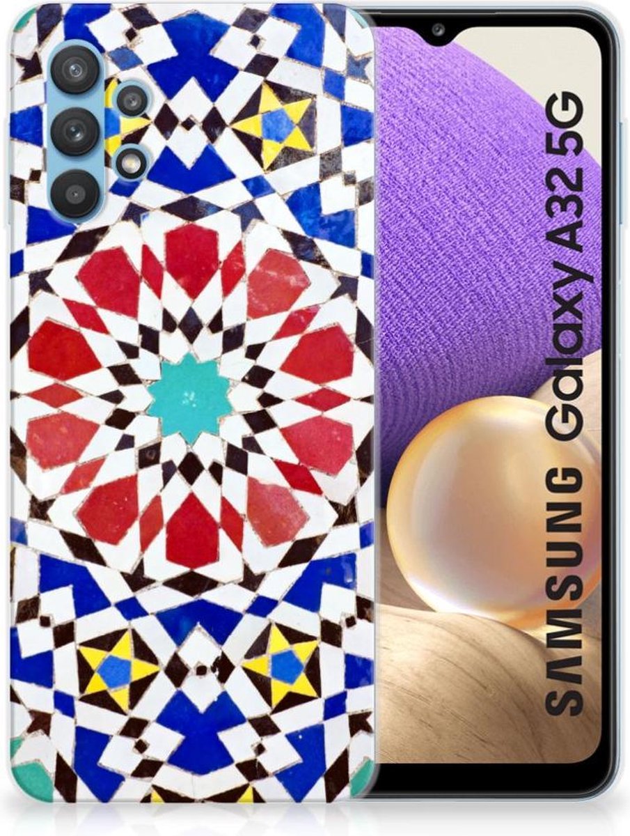 Samsung Galaxy A32 5G TPU Siliconen Hoesje Mozaïek
