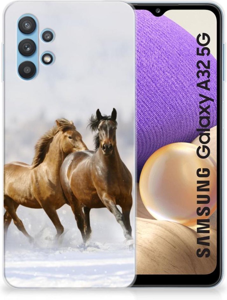 Samsung Galaxy A32 5G TPU Hoesje Paarden
