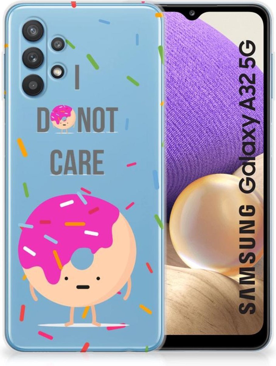 Samsung Galaxy A32 5G Siliconen Case Donut Roze