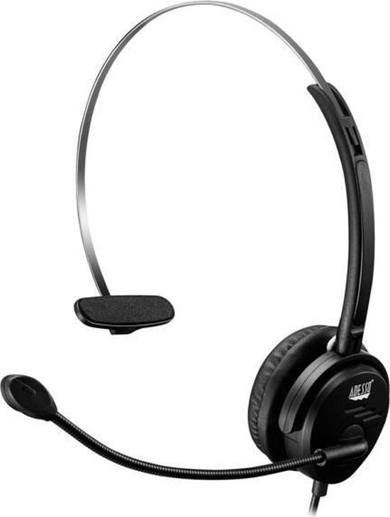 Adesso Xtream P1 Headset Bedraad Hoofdband Kantoor/callcenter USB Type-A Zwart