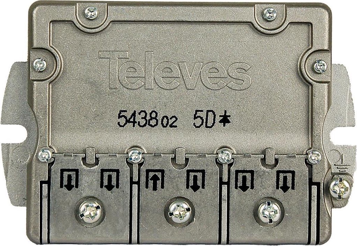 Satelliet Splitter F-Connector 9.5 dB / 5-2400 MHz - 5 Uitgangen