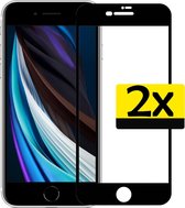 Protecteur d'écran iPhone 7/8 - iPhone 7/8 Protecteur d'écran Protect Glas 3D Zwart - iPhone 7/8 Protecteur d'écran Glas 3D Zwart Extra Strong - 2 Pièces