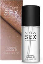Slow Sex - Verwarmende Massageolie - 50 ml - Olie - Geuren - Erotische - Erotisch - Massage - Body to Body - Therme - Glijmiddel - Seks - Mannen - Vrouwen - Valentijn