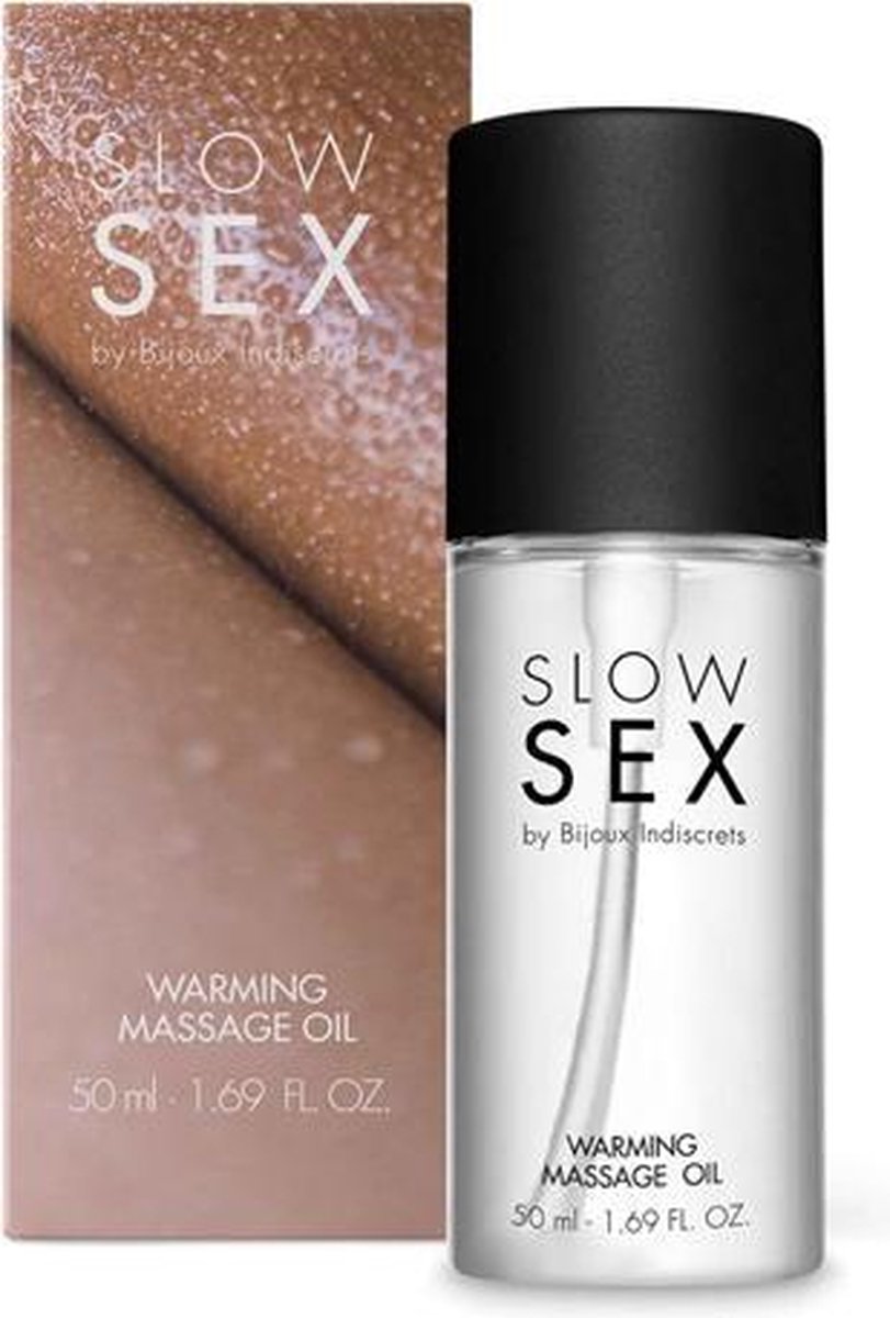 Slow Sex - Verwarmende Massageolie - 50 ml - Olie - Geuren - Erotische foto