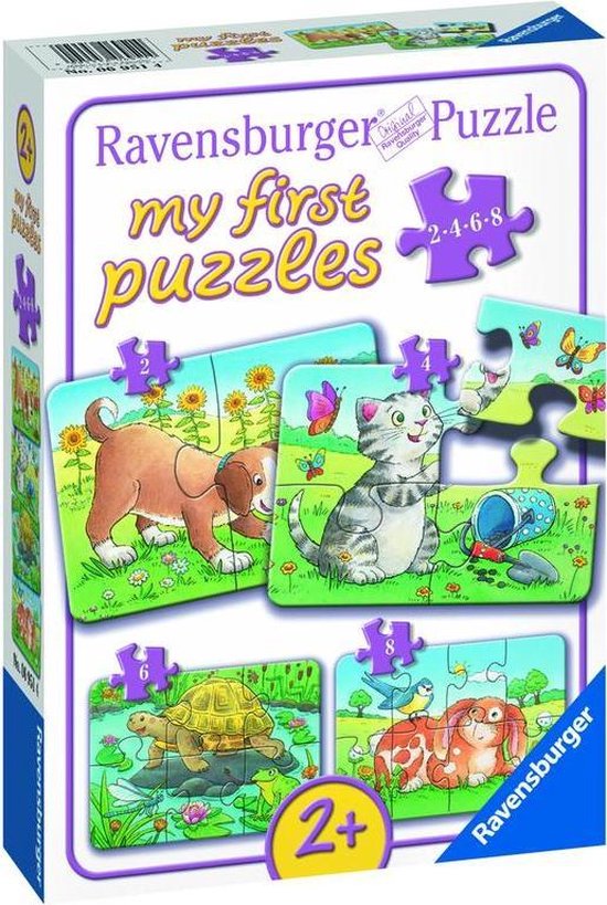 Ravensburger Schattige huisdieren- My First puzzels -2+4+6+8 stukjes - kinderpuzzel van Ravensburger — afbeelding 2