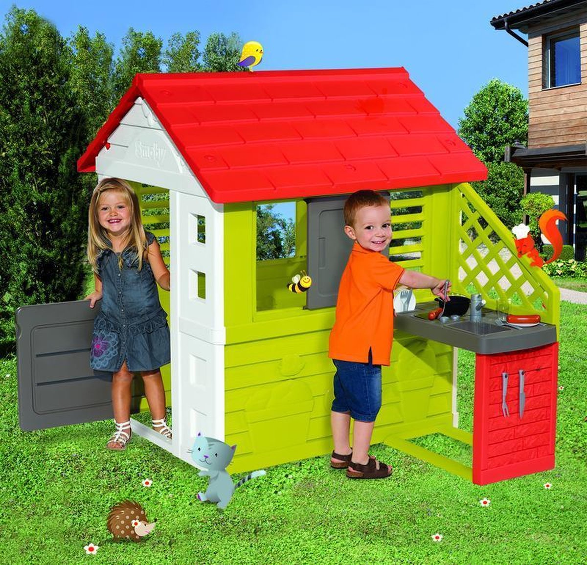 Smoby Nature speelhuis met keuken | bol.com