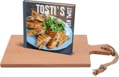 Bowls and Dishes | Set - Puur Hout Borrelplank - Tapasplank - Kaasplank - Hapjesplank - Serveerplank 38cm + Tosti's met een twist